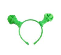 Lezevn Diadema de monstruo verde con orejas verdes para Halloween, fiesta de Navidad