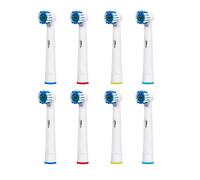 LEZHISNUG Paquete de 8 cabezales de cepillo de repuesto compatibles con cepillo de dientes eléctrico para cabezales Oral b Precision Clean, cabezal de cepillo de dientes para PRO 500, 1000, 3000,