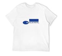 LEZHONGQIU Blue Note Records 75 Year Men's T-Shirt Unisex White Men Tees L