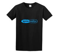LEZHONGQIU Blue Note Records Screenprinted Jazz Label Tribute Men's T-Shirt Unisex Black Men Tees XXL