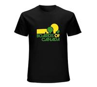 LEZHONGQIU Boards of Canada Men's T-Shirt Unisex Black Men Tees L