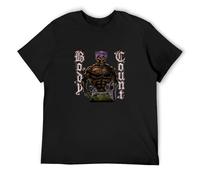 LEZHONGQIU Body Count Cop Killer Ice-T Rapcore Thrash Metal Dog Eat Dog Men's T-Shirt Unisex Black Men Tees XXL