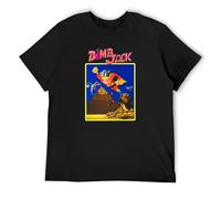 LEZHONGQIU Bomb Jack ZX Spectrum Arcade Retro Gaming Men's T-Shirt Unisex Black Men Tees M