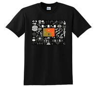 LEZHONGQIU Bon Iver 22 A Million Or Men's T-Shirt Unisex Black Men Tees S