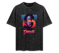 LEZHONGQIU Drive Bike Cult Movie Film Road Driver Men's T-Shirt Unisex White Men Tees L