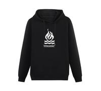 LEZHONGQIU Hot Water Music Unisex Sweatshirts Black Mens Pullover Hoodies L