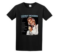 LEZHONGQIU Kenny Rogers Poster Men's T-Shirt Unisex Black Men Tees XL