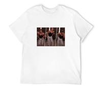 LEZHONGQIU Kickboxer Movie Jean Claude Van Damme Dance Scene Men's T-Shirt Unisex White Men Tees L