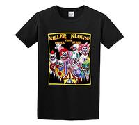 LEZHONGQIU Killer Klowns from Outer Space Men's T-Shirt Unisex Black Men Tees M