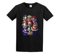 LEZHONGQIU Killer Klowns from Outer Space Men's T-Shirt Unisex Black Men Tees S