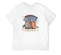 LEZHONGQIU Megaforce 80S B Movie Action Parody Fan Men's T-Shirt Unisex White Men Tees M