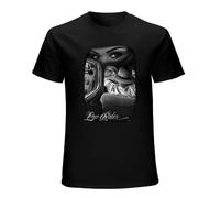 LEZHONGQIU Melanated Lowrider Cholo Chola Chicano Art David Gonzales DGA Men's T-Shirt Unisex Black Men Tees XL