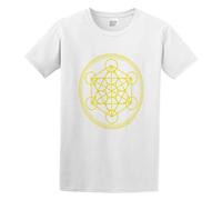 LEZHONGQIU Merkaba Flower of Life Men's T-Shirt Unisex White Men Tees 3XL