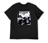 LEZHONGQIU Merle Haggard Country Legend Retro Men's T-Shirt Unisex Black Men Tees 3XL