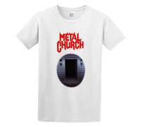 LEZHONGQIU Metal Church 'The Dark' Men's T-Shirt Unisex White Men Tees XL