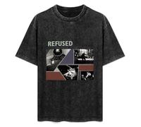 LEZHONGQIU Refused Band Shape of Punk To Come Men's T-Shirt Unisex Black Men Tees M