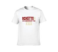 LEZHONGQIU Roxette Men's T-Shirt Unisex White Men Tees L