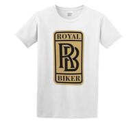 LEZHONGQIU Royal Biker Men's T-Shirt Unisex White Men Tees 3XL
