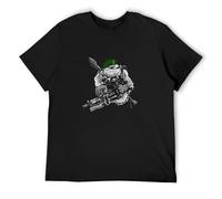 LEZHONGQIU Royal Marine Commando SBS Navy Bootneck Beret Cap Badge British Bulldog Men's T-Shirt Unisex Black Men Tees XL