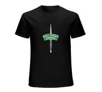 LEZHONGQIU Royal Marines Commando British Army Military Men's T-Shirt Unisex Black Men Tees L