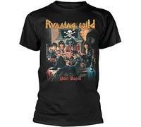 LEZHONGQIU Running Wild Port Royal Men's T-Shirt Unisex Black Men Tees XXL