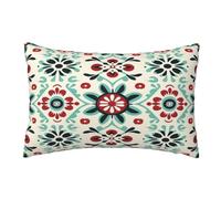 Leznzen Funda Cojín 40x60 cm Mandala Boho 2 Piezas, Boho Cojines Decorativos Rectangulares, Funda de Almohada para Sala de Estar