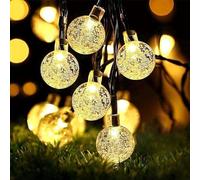Lezonic 50 luces LED de cadena solar, luces de jardín de 7 m/23 pies, impermeables, alimentadas por energía solar, luces de hadas con 8 modos para uso en interiores y exteriores, perfectas para el