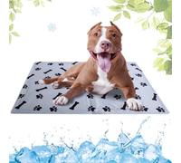 LEZUAN Alfombrilla Refrescante Perro con Gel No Tóxico, Cama Refrescante Gatos Verano, Manta Fria Auto Refrigerante para Mascotas Duradera y Resistente a los arañazos(Hueso,50x90cm)