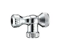 Lezyne Control Drive Adaptador para Bombona de CO2, Adultos Unisex, Plateado, Talla Única