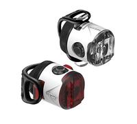 Lezyne Femto Pares - Iluminación para Bicicleta (LED, Recargable, USB, Unisex), Unisex Adulto, Color Blanco, tamaño FR : Taille Unique (Taille Fabricant : t.One sizeque)