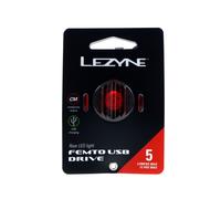 Lezyne Femto USB Drive Luz de bicicleta trasera Talla única Negro