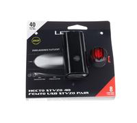 Lezyne Hecto Drive 40 + Femto StVZO Set de luces de bicicleta Talla única Negro