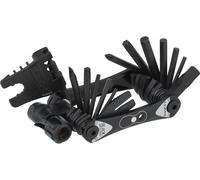 Lezyne Herramienta multiusos RAP II 25 Multitool con cabezal CO2 negro one_size