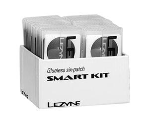 Lezyne Juego de reparación Smart Kit Pantalla 6 schlauchflicken, 1 anrauher 1 Reifenflicken Herramientas Sets, Transparente, 34 Unidades.