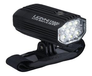 Lezyne Luz de casco Lite Drive 1200+ negro 1200 lúmenes