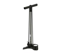 LEZYNE Macro Floor Drive - Bomba de suelo de bicicleta de alta presión con calibre analógico de 2.5 pulgadas, bomba de aire duradera de 220 PSI para bicicletas de carretera/pista, se adapta a válvula