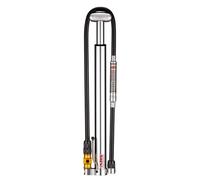 LEZYNE Micro Floor Drive HP/HPG - Bomba de Suelo portátil para Bicicleta, Carretera, Bicicleta de Grava, Alta presión, Mandril abatible ABS, Presta/Schrader