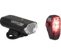 Lezyne Set de iluminación Micro 300 + KTV Drive con aprobación StVZO negro 300 lúmenes