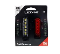 Lezyne Strip Drive Set de luces de bicicleta Talla única Negro