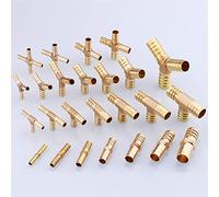 Lfang-Manguera de latón 4-25mm Manguera de la manguera de latón Hosetail Codo recto Tee y Cross 2/3/4 Way Conector Splitter Connector Home Garden, buena resistencia al desgaste(Y Shaped,19mm)