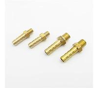 Lfang-Manguera de latón Adaptador de conector de acoplamiento 5 unids, 2,5 mm 3 mm 4 mm 5 mm 6 mm 8 mm 10 mm OD Manguera de la manguera M3 - M8 METRIC METRIC MAYS HILL TUBO DE TUBO AJUSTE, buena resis