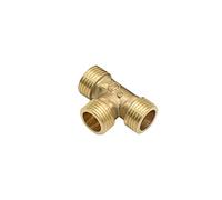 Lfang-Manguera de latón BRASS G1 / 2 G3 / 4 TEE TEE SPIPTOR DE TUBO ROSTRADO, 1 UNIDS, MAJO 1/2 3/4 Tipo T Conector de tipo, buena resistencia al desgaste(1I2)