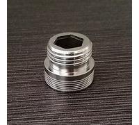 Lfang-Manguera de latón Brass M24 * G1 / 2 "Chrome Chrome Chromed Chromed MASTERO 24 Mostro 1/2" Agua del Grifo del Grifo Adaptador, Buena Resistencia al Desgaste