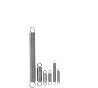 Lfang-Resortes de extensión 0.7mm Spring Steel Dual Hook Tension Spring Outer Diameter 5 6 8mm 50-100mm Tension Spring, 5PCS, Resistente a la compresión y duradero(90mm,5mm)