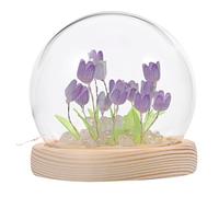 LFCKVX 1 Tulip Night Light Craft Kit Complete Set Bedroom Table Lamp Handmade Flower with Gentle Glow Cozy Atmosphere Decorative for All Occasions