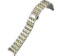 LFCKVX 19mm Stainless Steel Glossy Bracelet Watchband Replacement for Prestige Orbis Edition Watch Strap Metal