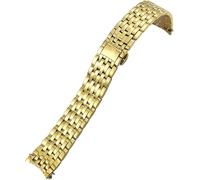 LFCKVX 19mm Stainless Steel Glossy Bracelet Watchband Replacement for Prestige Orbis Edition Watch Strap Metal