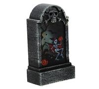 LFCKVX 1pc Eerie Tombstone Lamp Halloween Decoration Haunted House Desktop Adornment Bright Light Party Prop Graveyard Decor for Festivals