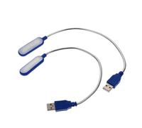 LFCKVX 2-Pcs Compact USB Rechargeable Laptop Reading Lamp - White Light for Various Devices & Travel