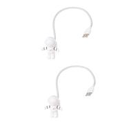 LFCKVX 2-Pcs Spaceman USB Desk Lamp with Flexible Arm for Boys & Girls